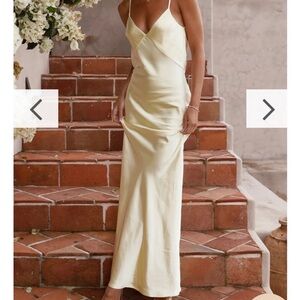Elegant Yellow Maxi Dress